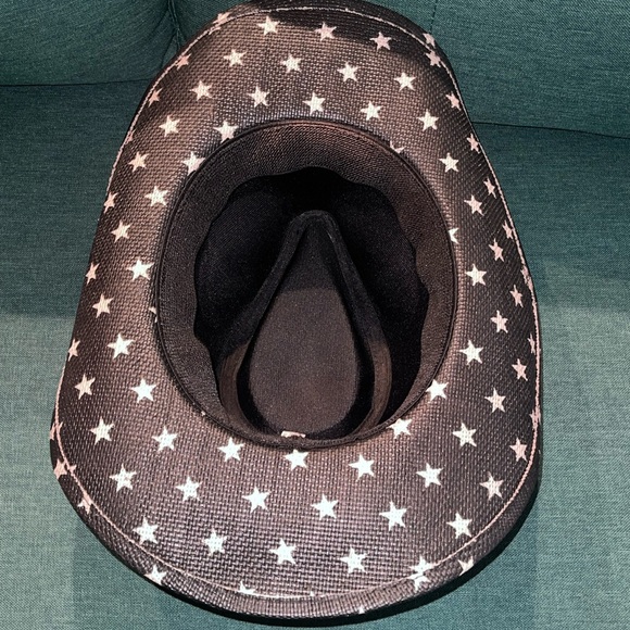 Black and White American Flag Cowboy Hat - Picture 2 of 3